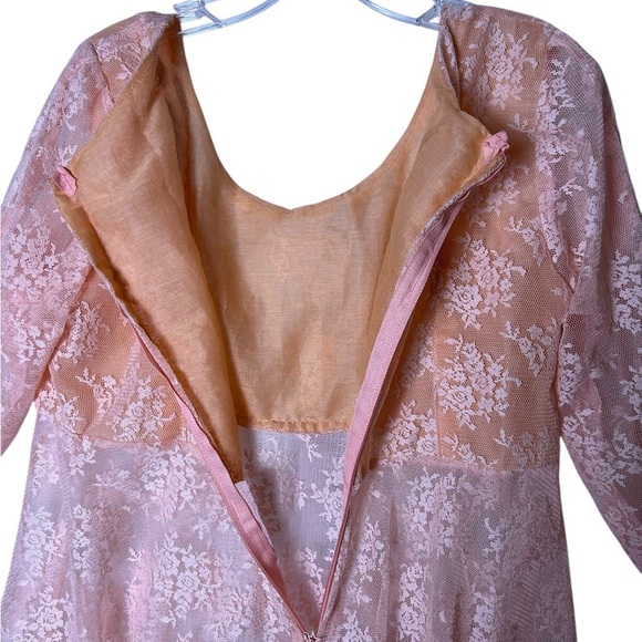 Vintage  babydoll lingerie,sheer,maxi,lace,fairy,whimsical 
PTP 20” handmade?EC - Picture 8 of 13